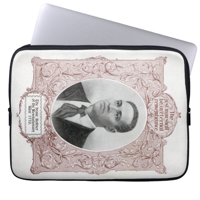 Crispus Attucks: Martyr of American Revolution Laptop Sleeve (Front)