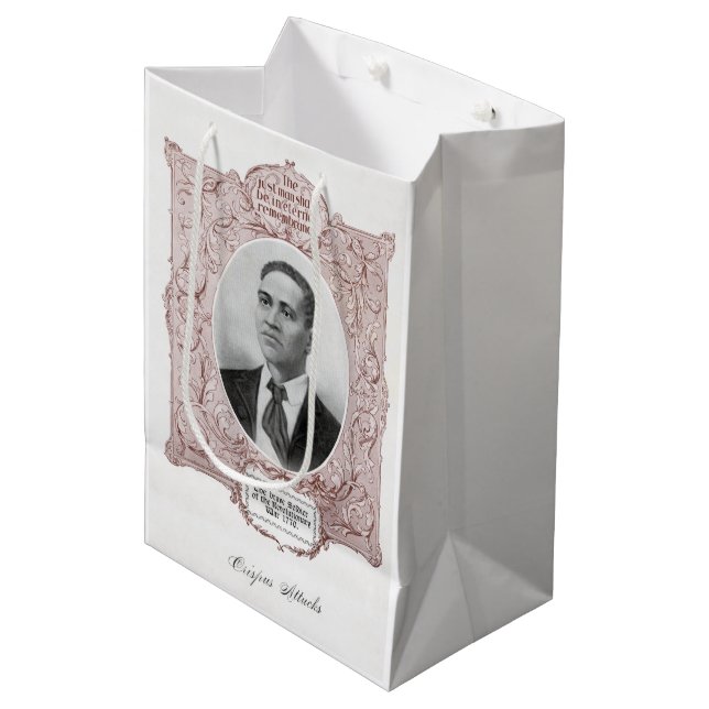 Crispus Attucks: Martyr of American Revolution Medium Gift Bag (Front Angled)