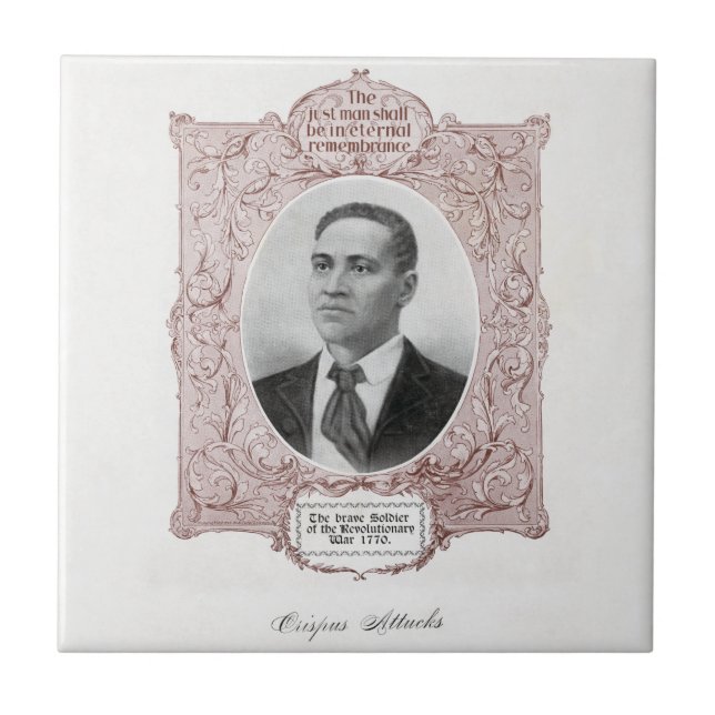 Crispus Attucks: Martyr of American Revolution Tile (Front)