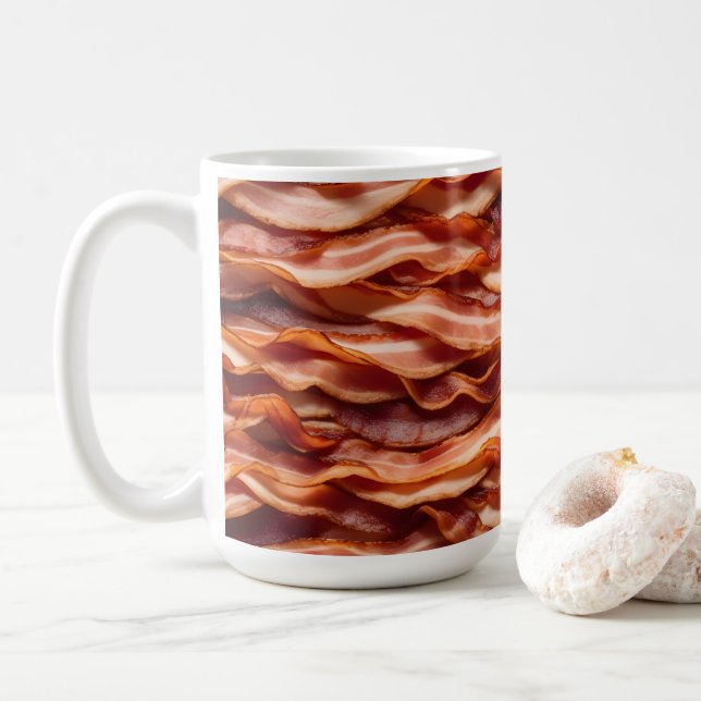 Crispy Bacon  Coffee Mug (With Donut)