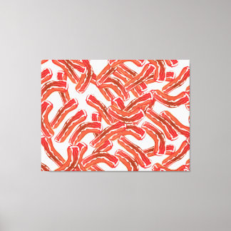 Crispy Bacon Pattern Canvas Print