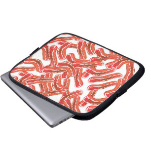 Crispy Bacon Pattern Laptop Sleeve