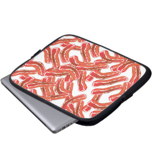 Crispy Bacon Pattern Laptop Sleeve