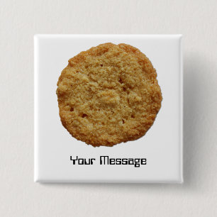 Crispy Baked Cookie Badge Name Tag