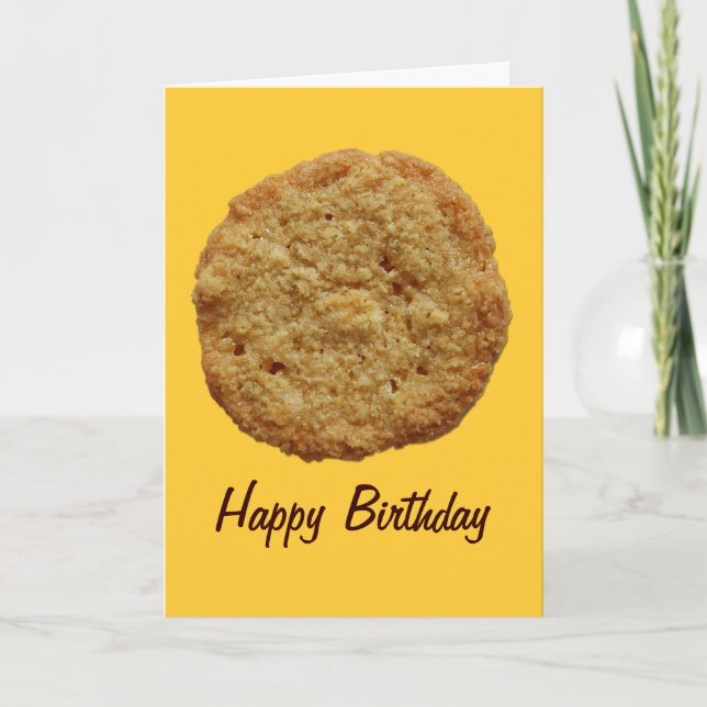 Crispy Baked Cookie Party Event Birthday Card (Front)