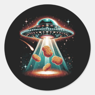 Crispy Chicken Nugget Classic Round Sticker
