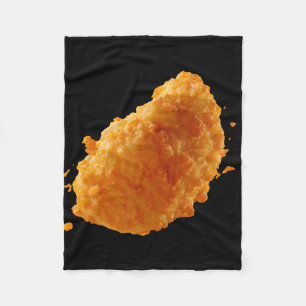 Crispy Chicken Nugget Funny Food Nuggets Tenders L Fleece Blanket