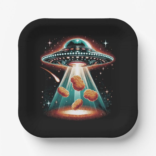 Crispy Chicken Nugget  Paper Plate (Front)