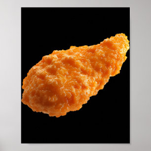 Crispy Chicken Tender Funny Food Nuggets Lover _1  Poster