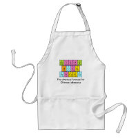 Crispy Duck Pancakes periodic table word apron 4