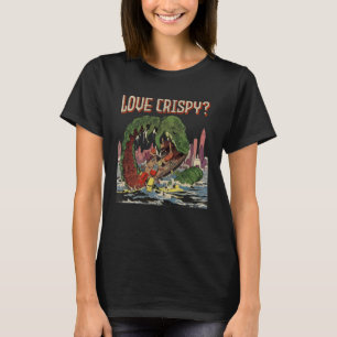 Crispy Love Food Sea Worm Vintage Monster T-Shirt