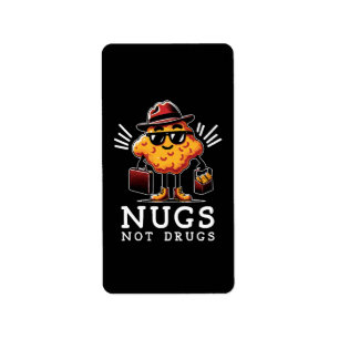 Crispy Nugs Not Drugs Label