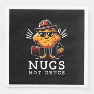 Crispy Nugs Not Drugs Napkin