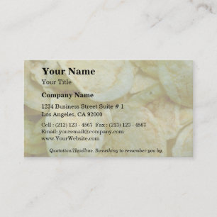 Crispy potato chips business card