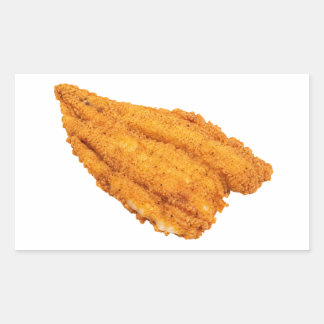 Crispy Southern Fried Fish Fillet Rectangular Sticker