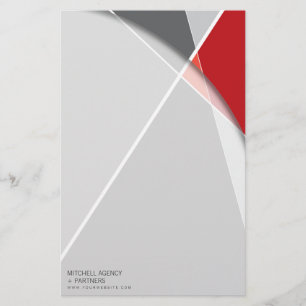 Criss Cross Geometric Pattern Stylish Mod Art Stationery