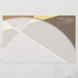 Criss Cross Geometric Pattern Stylish Mod Art Stationery