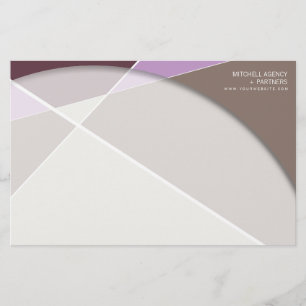 Criss Cross Geometric Pattern Stylish Mod Art Stationery