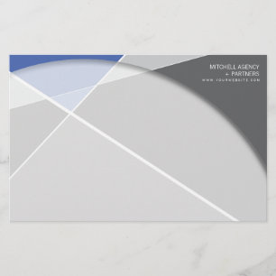 Criss Cross Geometric Pattern Stylish Mod Art Stationery