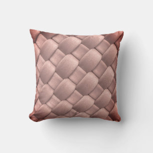 Crisscross diagonal weave locks fabric design. cushion