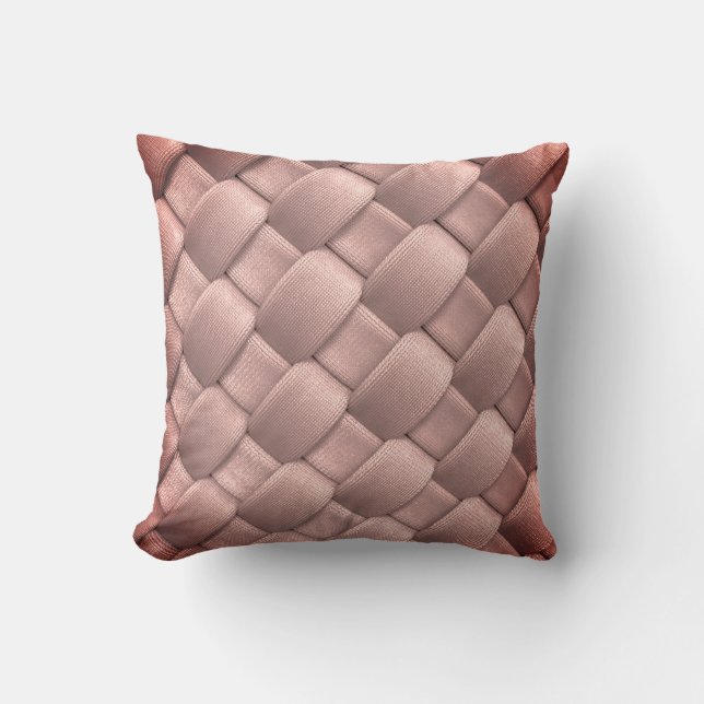 Crisscross diagonal weave locks fabric design. cushion (Front)