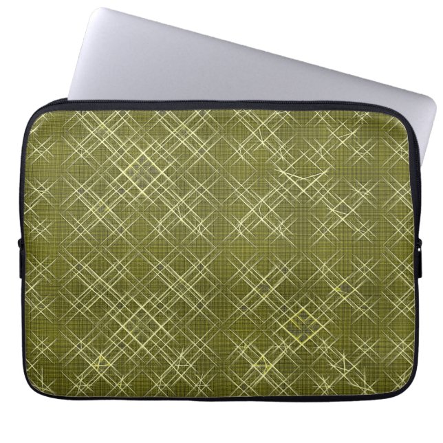 Crisscross Elegance Laptop Sleeve (Front)