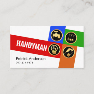 Crisscross Handyman Tool Layer Business Card