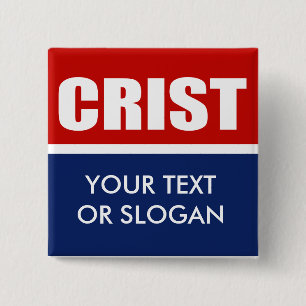 CRIST 2012 15 CM SQUARE BADGE