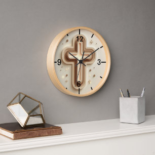 Cristian Light Cross wall Clock