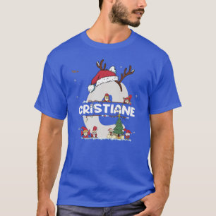 Cristiane Christmasw Cristiane Name for funny Xmas T-Shirt