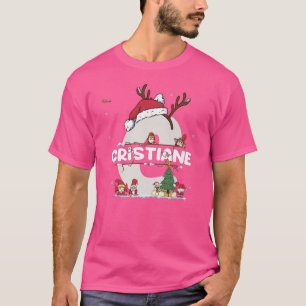 Cristiane Christmasw Cristiane Name for funny Xmas T-Shirt
