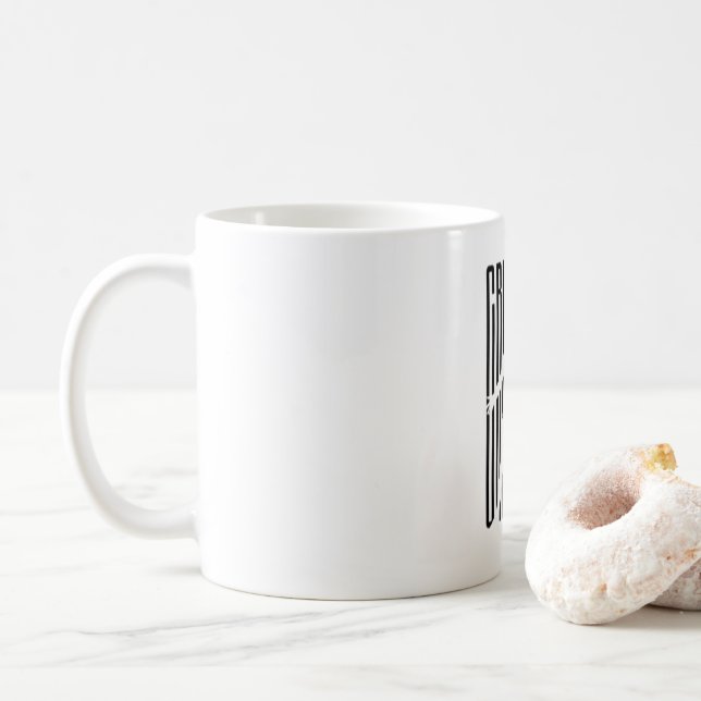 Cristiano Ronaldo CR7 Silhouette Design Coffee Mug (With Donut)