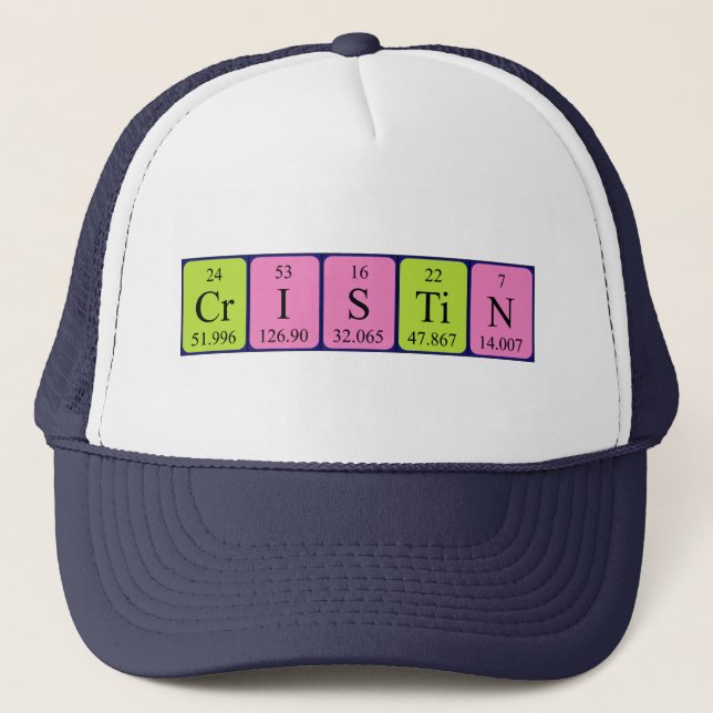 Cristin periodic table name hat (Front)