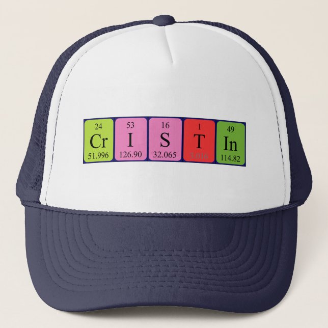 Cristin periodic table name hat (Front)