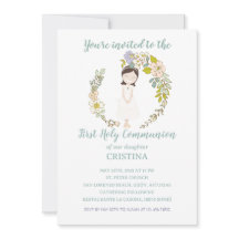CRISTINA Communion Invitation