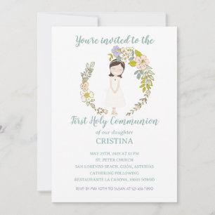 CRISTINA Communion Invitation