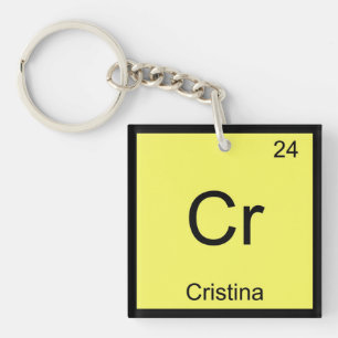 Cristina Name Chemistry Element Periodic Table Key Ring