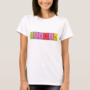 Cristina periodic table name shirt