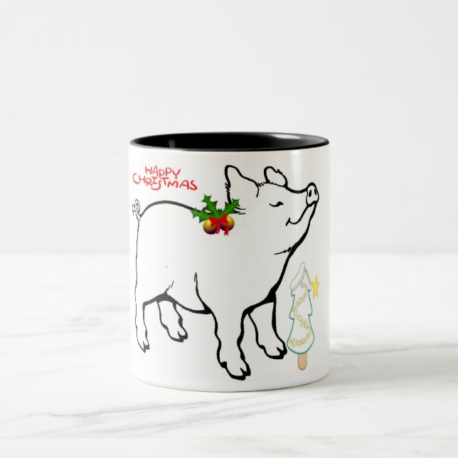 *CRISTMAS PIGGY** HOLIDAY MUG (Center)