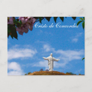 Cristo de Concordia Statue of Jesus Postcard