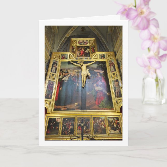 Cristo Del Fosar, San Nicolás Church, Valencia Card (Orchid)