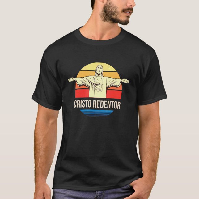 Cristo Redentor From Rio De Janeiro In Brazil T-Shirt (Front)