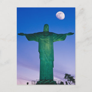 Cristo Redentor Statue  Rio de Janeiro Brazil Postcard