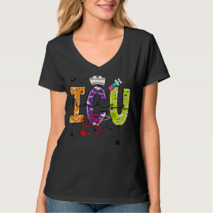 Critical Care Halloween Nursing Cute ICU Halloween T-Shirt
