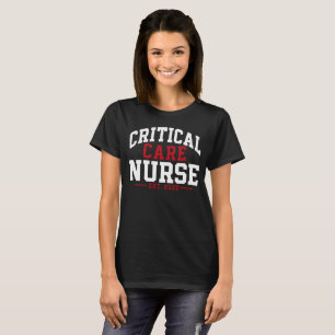 Critical Care Nurse Classic Block Letter nursing T-Shirt