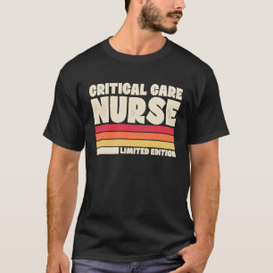 Critical Care Nurse  Retro Vintage Style T-Shirt