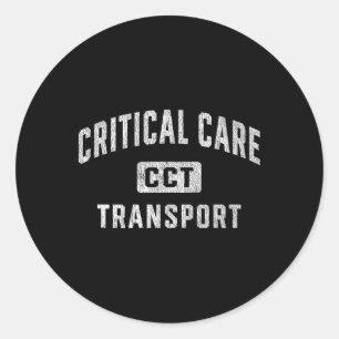 Critical Care Transport Nurse Cct Squad Team Classic Round Sticker