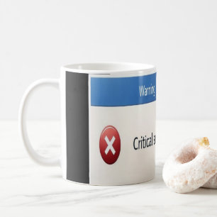 Critical Error — Retro Windows Warning Boxes Graph Coffee Mug