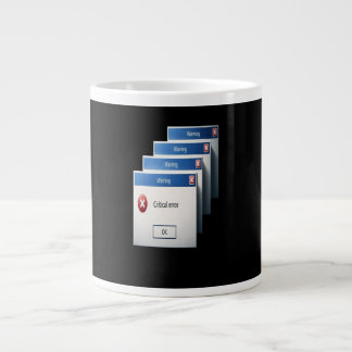 Critical Error — Retro Windows Warning Boxes Graph Large Coffee Mug