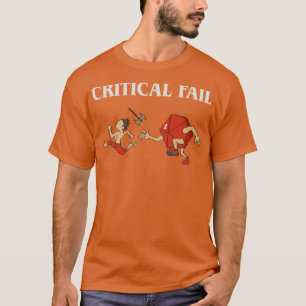 Critical Fail Running from D20 Dice Tabletop RPG T-Shirt